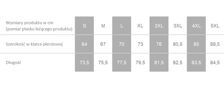 Producent dopuszcza różnice w wymiarach produktu do +/- 3,5%. Producent dopuszcza różnice w wymiarach produktu do +/- 3,5%.