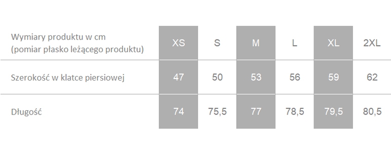 Producent dopuszcza różnice w wymiarach produktu do +/- 3,5%. Producent dopuszcza różnice w wymiarach produktu do +/- 3,5%.