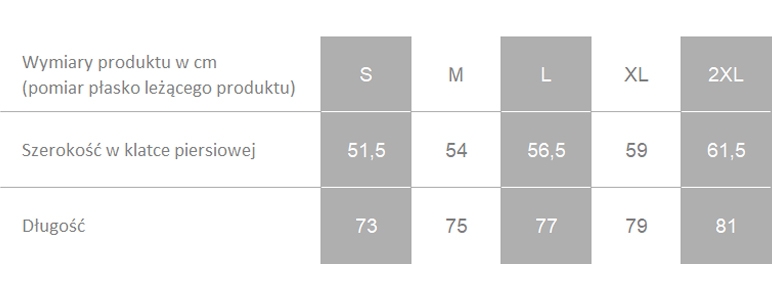Producent dopuszcza różnice w wymiarach produktu do +/- 3,5%. Producent dopuszcza różnice w wymiarach produktu do +/- 3,5%.