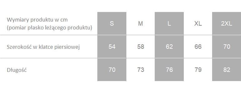 Producent dopuszcza różnice w wymiarach produktu do +/- 3,5%. Producent dopuszcza różnice w wymiarach produktu do +/- 3,5%.