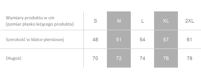 Producent dopuszcza różnice w wymiarach produktu do +/- 3,5%. Producent dopuszcza różnice w wymiarach produktu do +/- 3,5%.