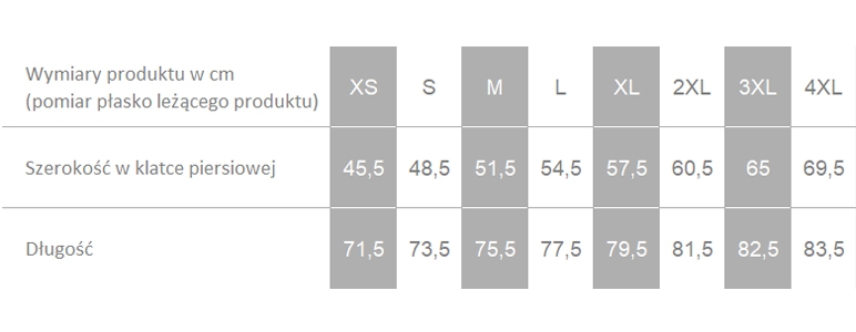 Producent dopuszcza różnice w wymiarach produktu do +/- 3,5%. Producent dopuszcza różnice w wymiarach produktu do +/- 3,5%.