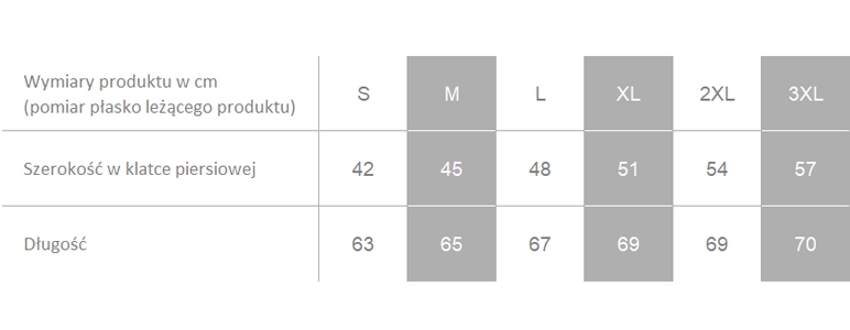 Producent dopuszcza różnice w wymiarach produktu do +/- 3,5%. Producent dopuszcza różnice w wymiarach produktu do +/- 3,5%.