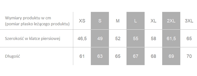 Producent dopuszcza różnice w wymiarach produktu do +/- 3,5%. Producent dopuszcza różnice w wymiarach produktu do +/- 3,5%.