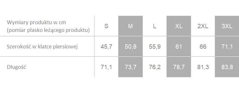 Producent dopuszcza różnice w wymiarach produktu do +/- 3,5%. Producent dopuszcza różnice w wymiarach produktu do +/- 3,5%.