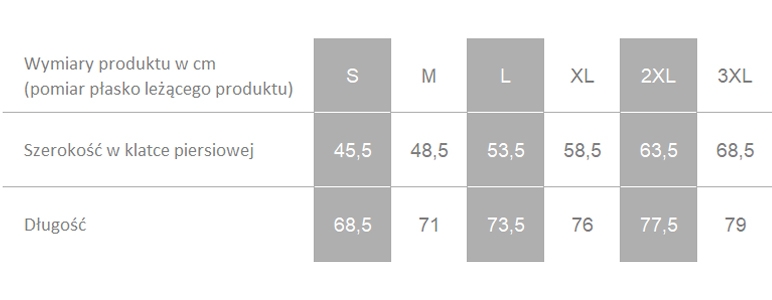Producent dopuszcza różnice w wymiarach produktu do +/- 3,5%. Producent dopuszcza różnice w wymiarach produktu do +/- 3,5%.