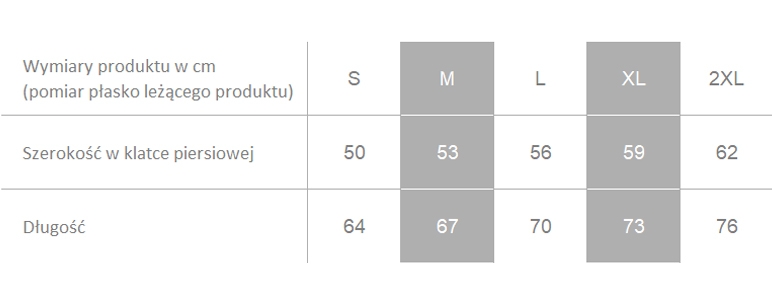Producent dopuszcza różnice w wymiarach produktu do +/- 3,5%. Producent dopuszcza różnice w wymiarach produktu do +/- 3,5%.
