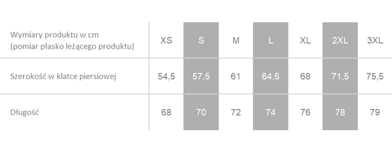 Producent dopuszcza różnice w wymiarach produktu do +/- 3,5%. Producent dopuszcza różnice w wymiarach produktu do +/- 3,5%.