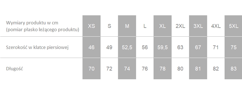 Producent dopuszcza różnice w wymiarach produktu do +/- 3,5%. Producent dopuszcza różnice w wymiarach produktu do +/- 3,5%.