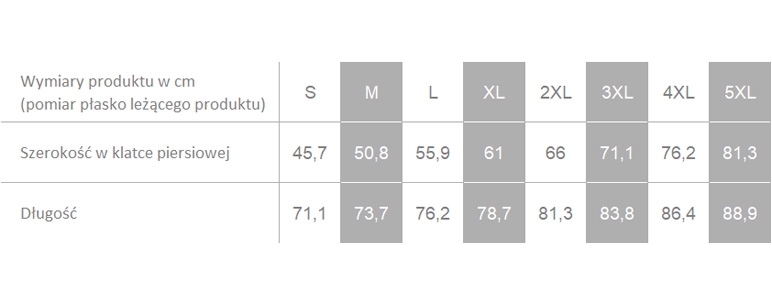 Producent dopuszcza różnice w wymiarach produktu do +/- 3,5%. Producent dopuszcza różnice w wymiarach produktu do +/- 3,5%.