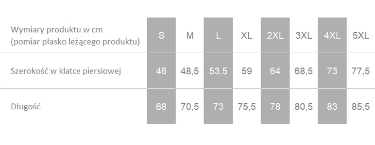 Producent dopuszcza różnice w wymiarach produktu do +/- 3,5%. Producent dopuszcza różnice w wymiarach produktu do +/- 3,5%.