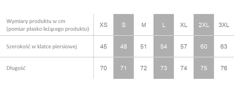 Producent dopuszcza różnice w wymiarach produktu do +/- 3,5%. Producent dopuszcza różnice w wymiarach produktu do +/- 3,5%.