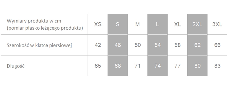 Producent dopuszcza różnice w wymiarach produktu do +/- 3,5%. Producent dopuszcza różnice w wymiarach produktu do +/- 3,5%.
