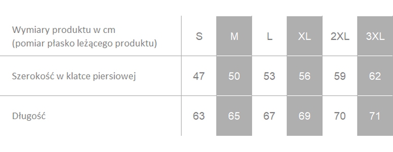 Producent dopuszcza różnice w wymiarach produktu do +/- 3,5%. Producent dopuszcza różnice w wymiarach produktu do +/- 3,5%.
