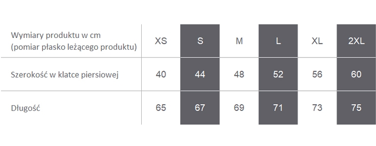 Producent dopuszcza różnice w wymiarach produktu do +/- 3,5%. Producent dopuszcza różnice w wymiarach produktu do +/- 3,5%.