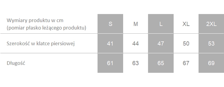 Producent dopuszcza różnice w wymiarach produktu do +/- 3,5%. Producent dopuszcza różnice w wymiarach produktu do +/- 3,5%.