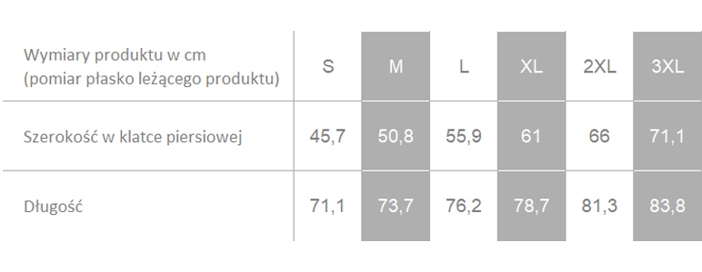 Producent dopuszcza różnice w wymiarach produktu do +/- 3,5%. Producent dopuszcza różnice w wymiarach produktu do +/- 3,5%.