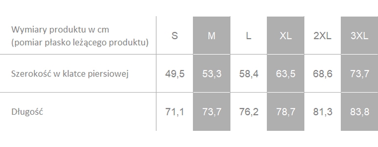 Producent dopuszcza różnice w wymiarach produktu do +/- 3,5%. Producent dopuszcza różnice w wymiarach produktu do +/- 3,5%.