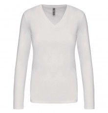 LADIES' LONG SLEEVE V-NECK T-SHIRT 05.KA.1.937.1A01