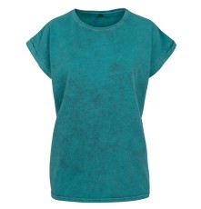 LADIES´ ACID WASHED EXTENDED SHOULDER TEE BY053 05.BY.1.C81.4H69