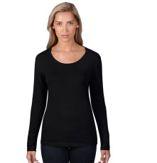 WOMEN'S SHEER LONG SLEEVE SCOOP TEE 399 05.AN.1.192.2A45