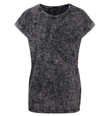 LADIES´ ACID WASHED EXTENDED SHOULDER TEE BY053 05.BY.1.C81.2C10