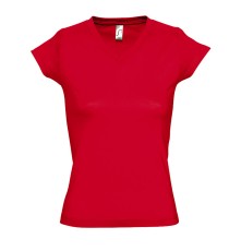 LADIES` V-NECK-T-SHIRT MOON 11388 05.SL.1.A97.6H80