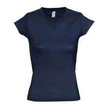 LADIES` V-NECK-T-SHIRT MOON 11388 05.SL.1.A97.4F50