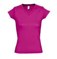 LADIES` V-NECK-T-SHIRT MOON 11388 05.SL.1.A97.5F45