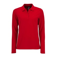 WOMEN`S LONG-SLEEVE PIQUÉ POLO SHIRT PERFECT 02083 04.SL.1.999.6H80