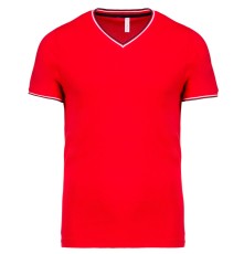 MEN'S PIQUÉ KNIT V-NECK T-SHIRT KA374 05.KA.2.B09.6H61