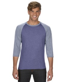 ADULT TRI-BLEND ¾ SLEEVE RAGLAN TEE 6755 05.AN.2.W32