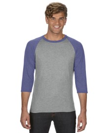 ADULT TRI-BLEND ¾ SLEEVE RAGLAN TEE 6755 05.AN.2.W32