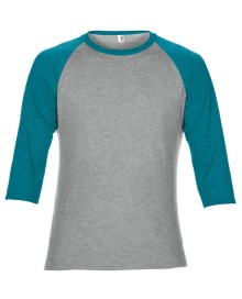 ADULT TRI-BLEND ¾ SLEEVE RAGLAN TEE 6755 05.AN.2.W32