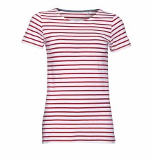 WOMEN`S ROUND NECK STRIPED T-SHIRT MILES 01399 05.SL.1.517.1A67