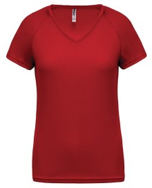 LADIES’ V-NECK SHORT-SLEEVED SPORTS T-SHIRT PA477 05.KA.1.N44