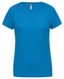 LADIES’ V-NECK SHORT-SLEEVED SPORTS T-SHIRT PA477 05.KA.1.N44