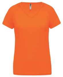 LADIES’ V-NECK SHORT-SLEEVED SPORTS T-SHIRT PA477 05.KA.1.N44