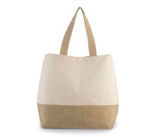 SAC SHOPPING EN TOILES DE COTON ET JUTE KI0235 21Z.KI.749