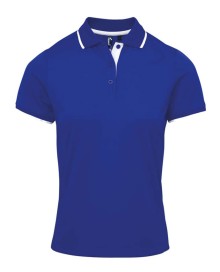 LADIES` CONTRAST TIPPED COOLCHECKER POLO PR619 04.PR.1.N17