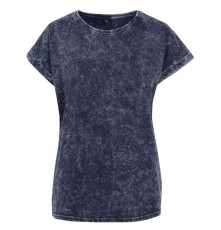 LADIES´ ACID WASHED EXTENDED SHOULDER TEE BY053 05.BY.1.C81.4B09