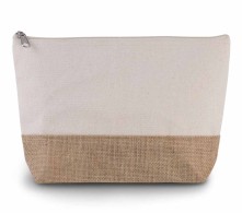 POCHETTE EN TOILES DE COTON ET JUTE KI0276 21X.KI.748