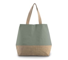 SAC SHOPPING EN TOILES DE COTON ET JUTE KI0235 21Z.KI.749 SAC SHOPPING EN TOILES DE COTON ET JUTE KI0235 21Z.KI.749